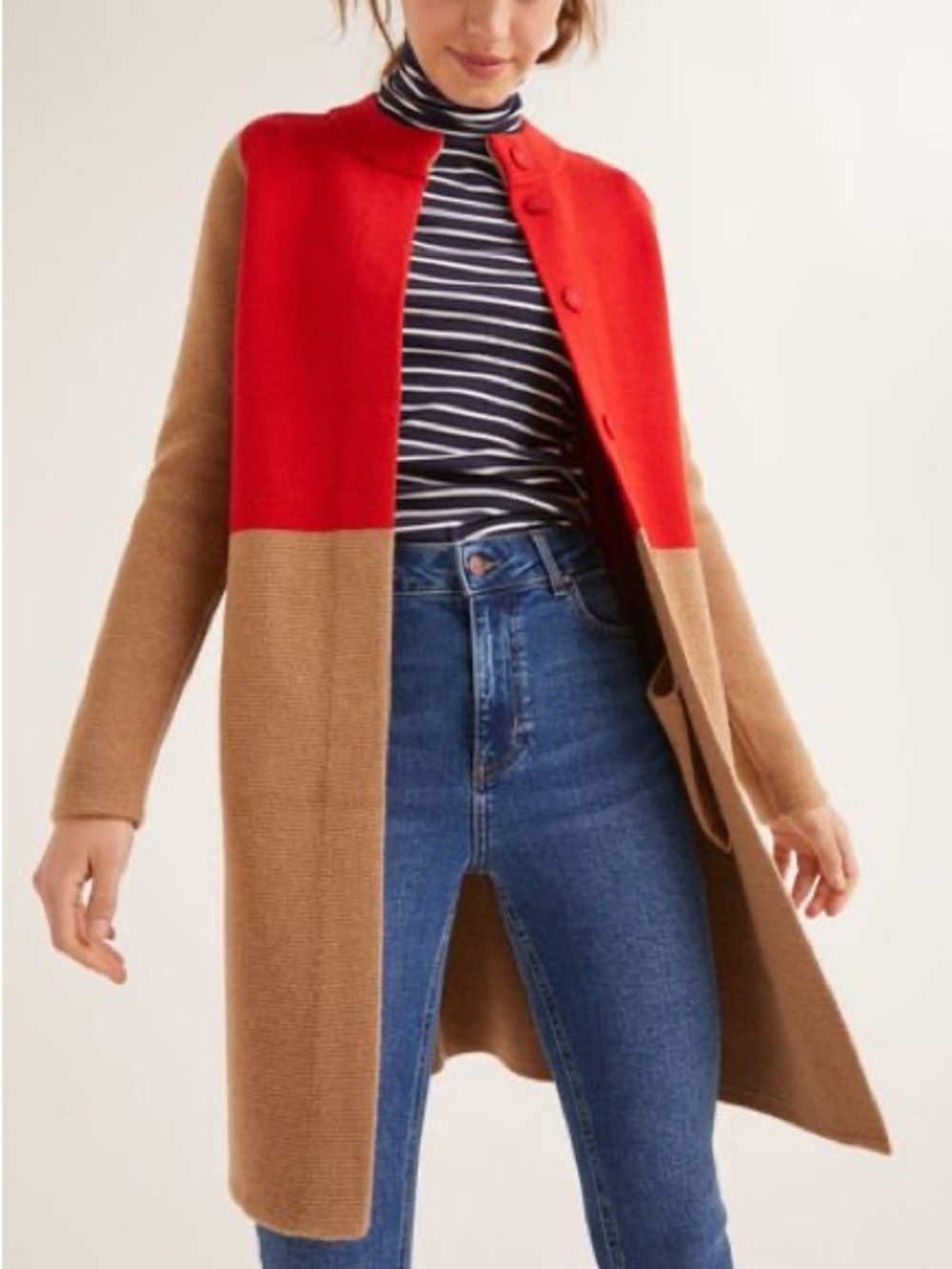 Boden Claudia Coatigan Wool Blend Sweater Jacket